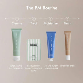 Summer Fridays pad being used at a bathroom sink showing easy daily application