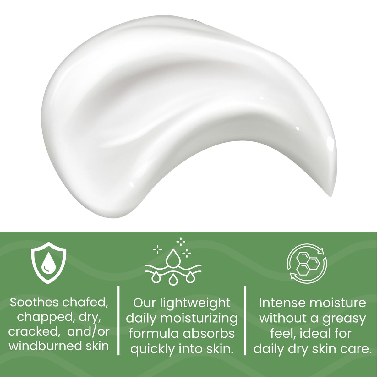 Summers Laboratories Moisture-All creamy texture close-up demonstrating smooth spreadability