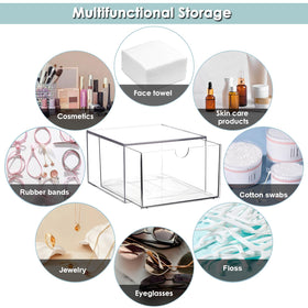 Sumnacon storing cosmetics and towels for versatile organization