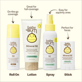 Sun Bum baby bum lotion texture closeup highlights smooth blendability