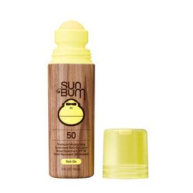 Sun Bum applied at beach lifestyle scene for active outdoor protection