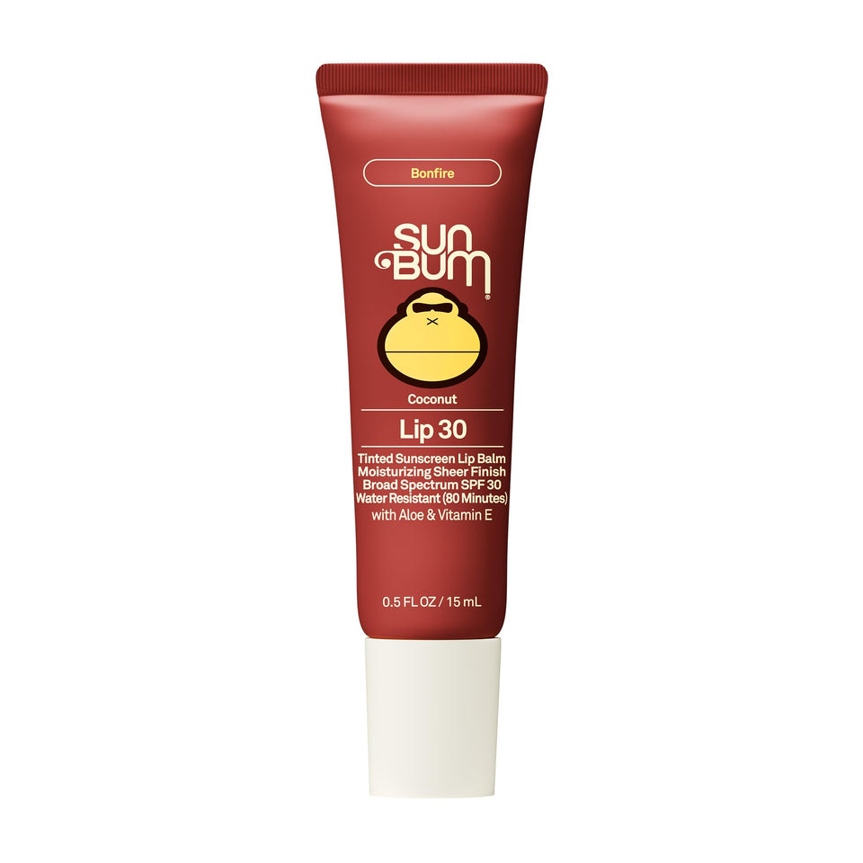 Sun Bum Bonfire front packaging showing SPF 30 and tint benefits