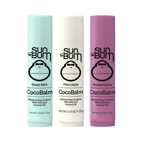 Sun Bum Cocobalm Ocean Mint tube close-up highlighting cooling fragrance benefit