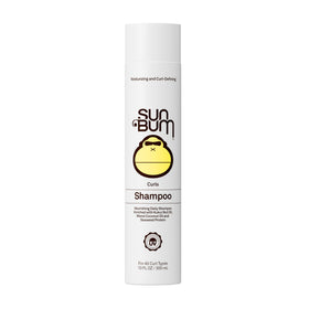 Sun Bum front bottle shot showing label and curl-focused benefits