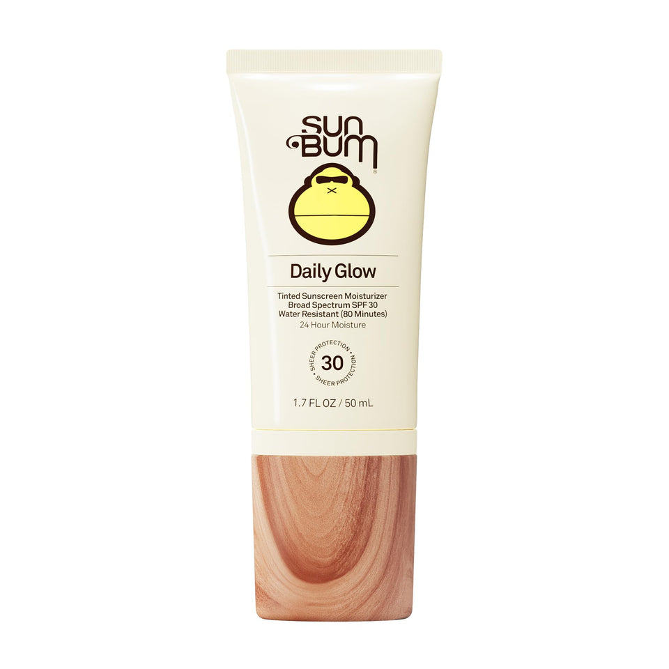 Sun Bum front packaging showing tinted SPF benefits