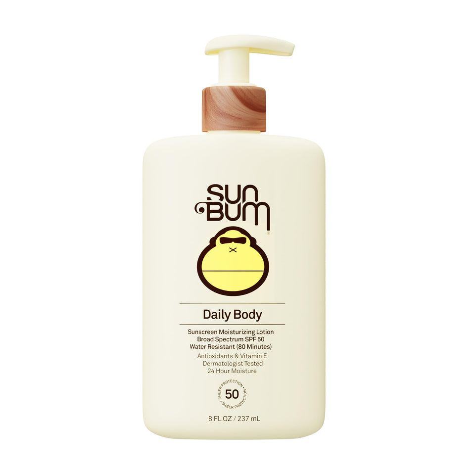 Sun Bum front packaging showing SPF 50 protection and moisturizing benefits