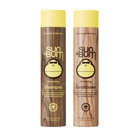Sun Bum front packaging duo showing both 10 ounce bottles and branding for easy identification and benefit