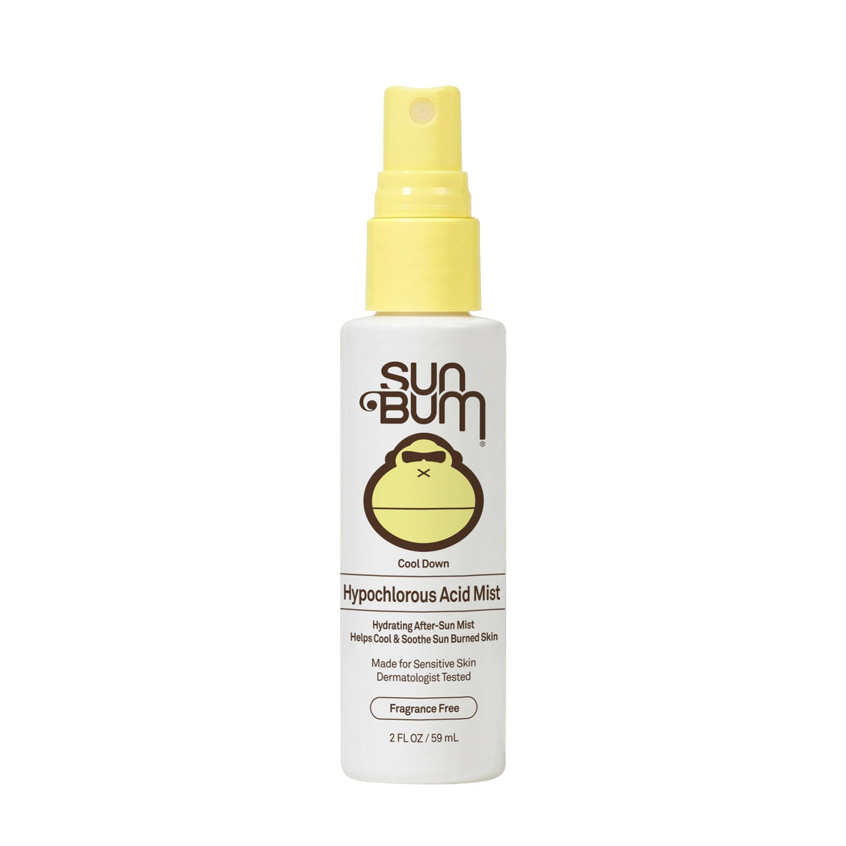 Sun Bum front packaging showing 2 oz mist and easy-carry benefit
