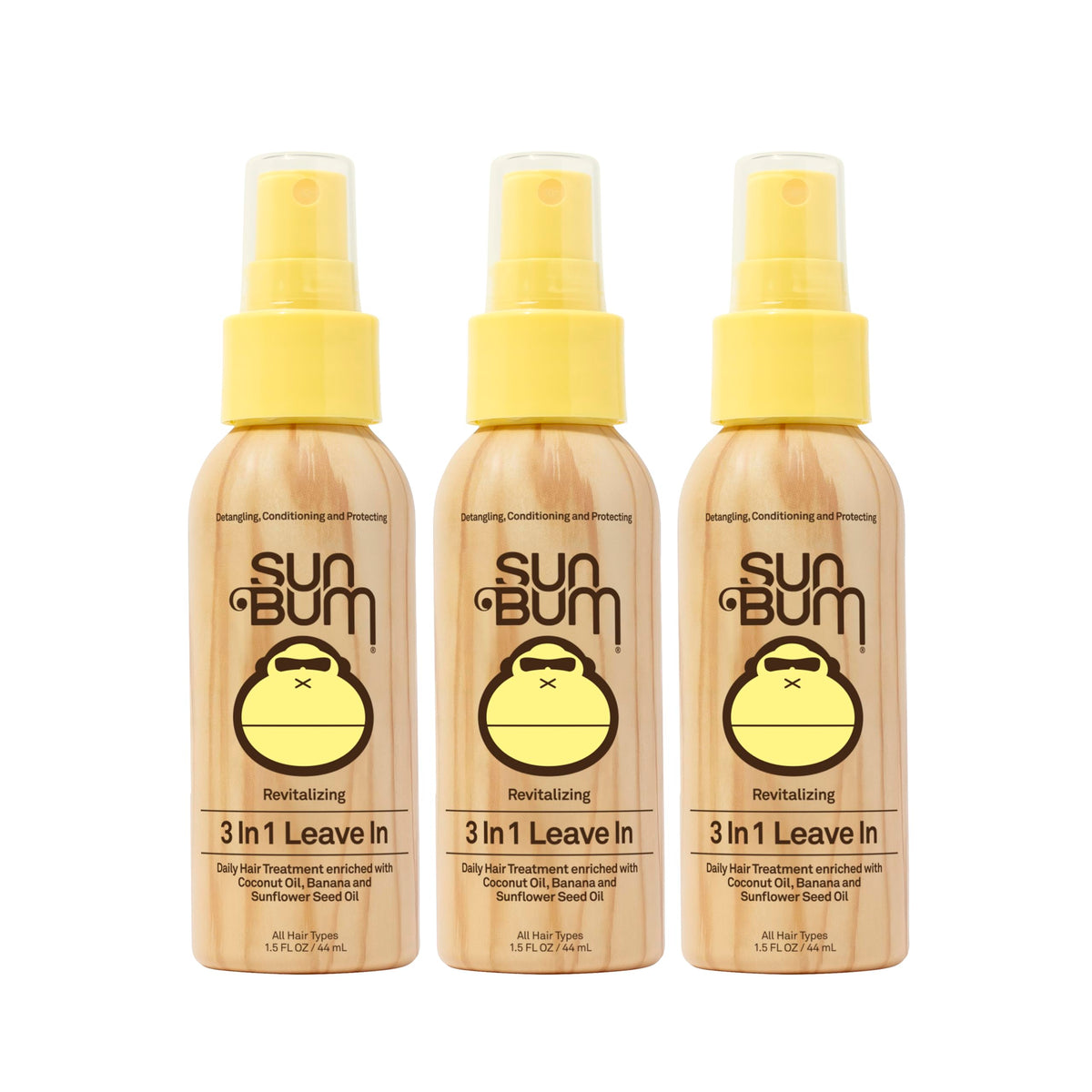 Sun Bum front bottle showing label and product benefits for easy recognition