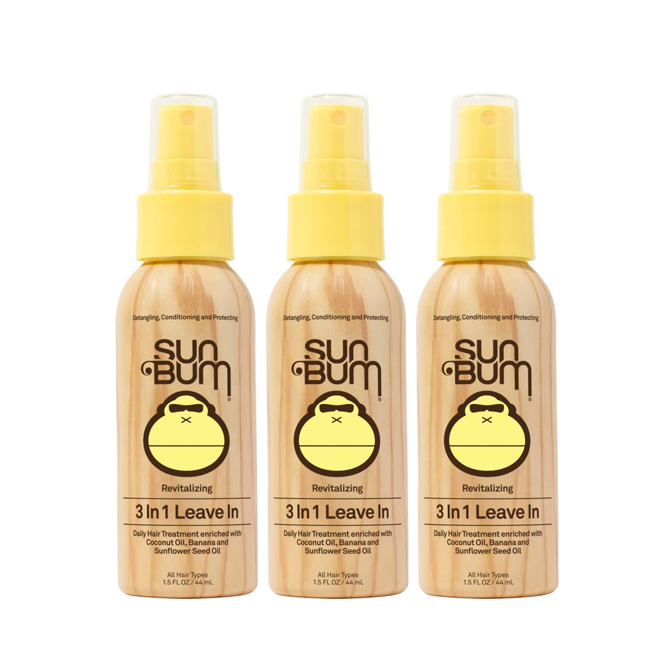 Sun Bum front bottle showing label and product benefits for easy recognition
