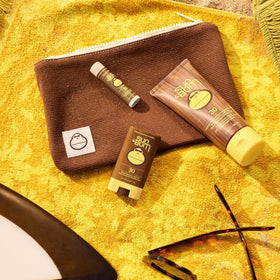 Sun Bum coconut lip balm detail emphasizing hydration and SPF protection