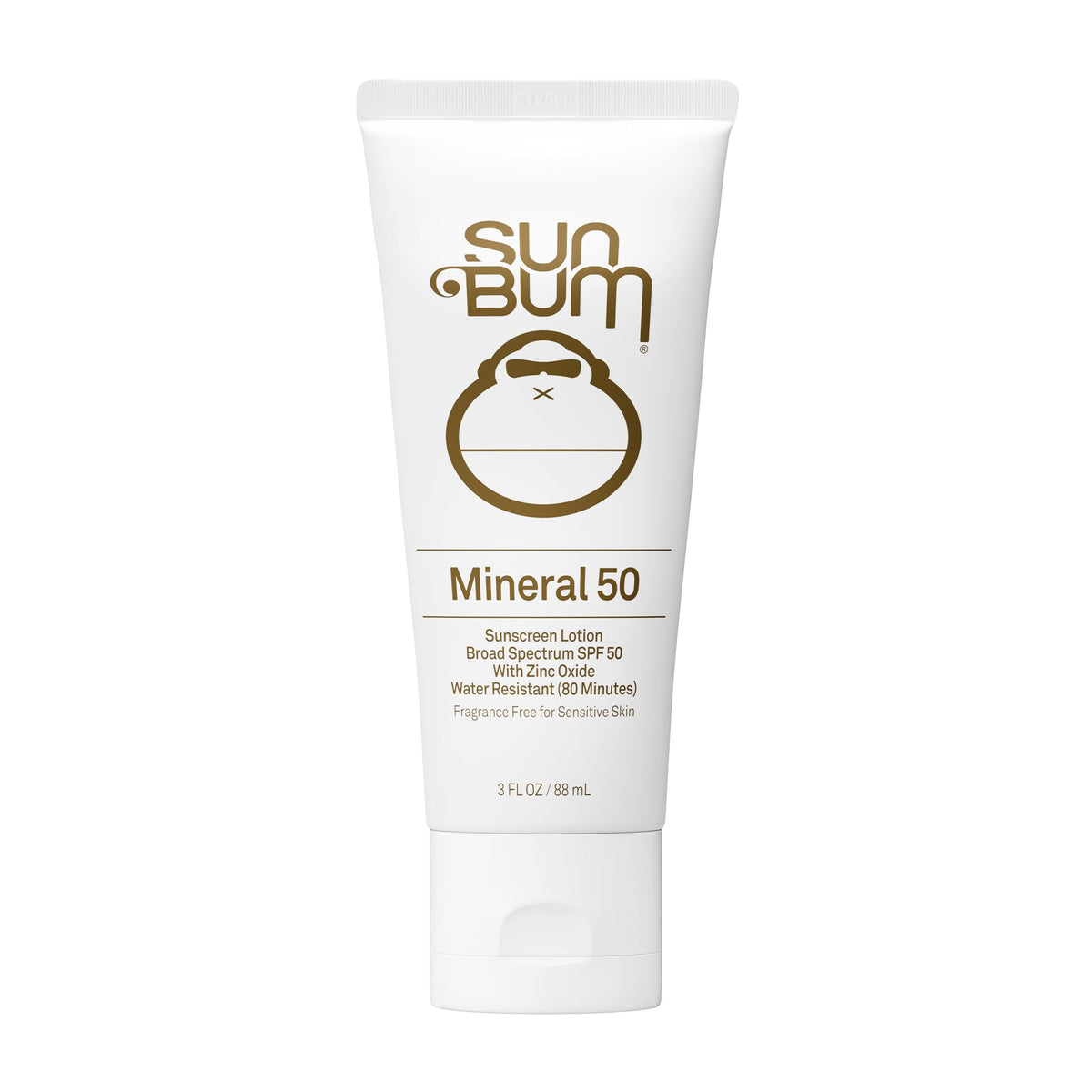Sun Bum front packaging showing SPF 50 and travel-size convenience
