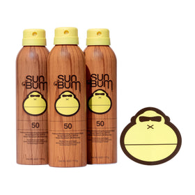 Sun Bum front packaging showing SPF 50 and moisturizing benefits