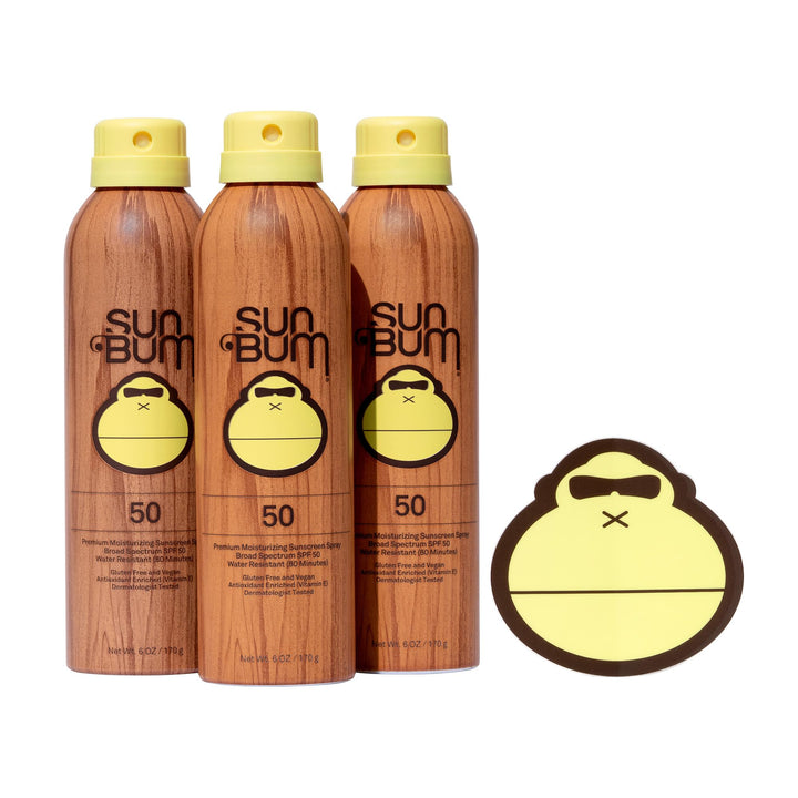 Sun Bum front packaging showing SPF 50 and moisturizing benefits