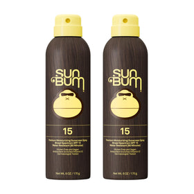 Sun Bum front packaging showing SPF 15 and two-pack convenience for easy protection
