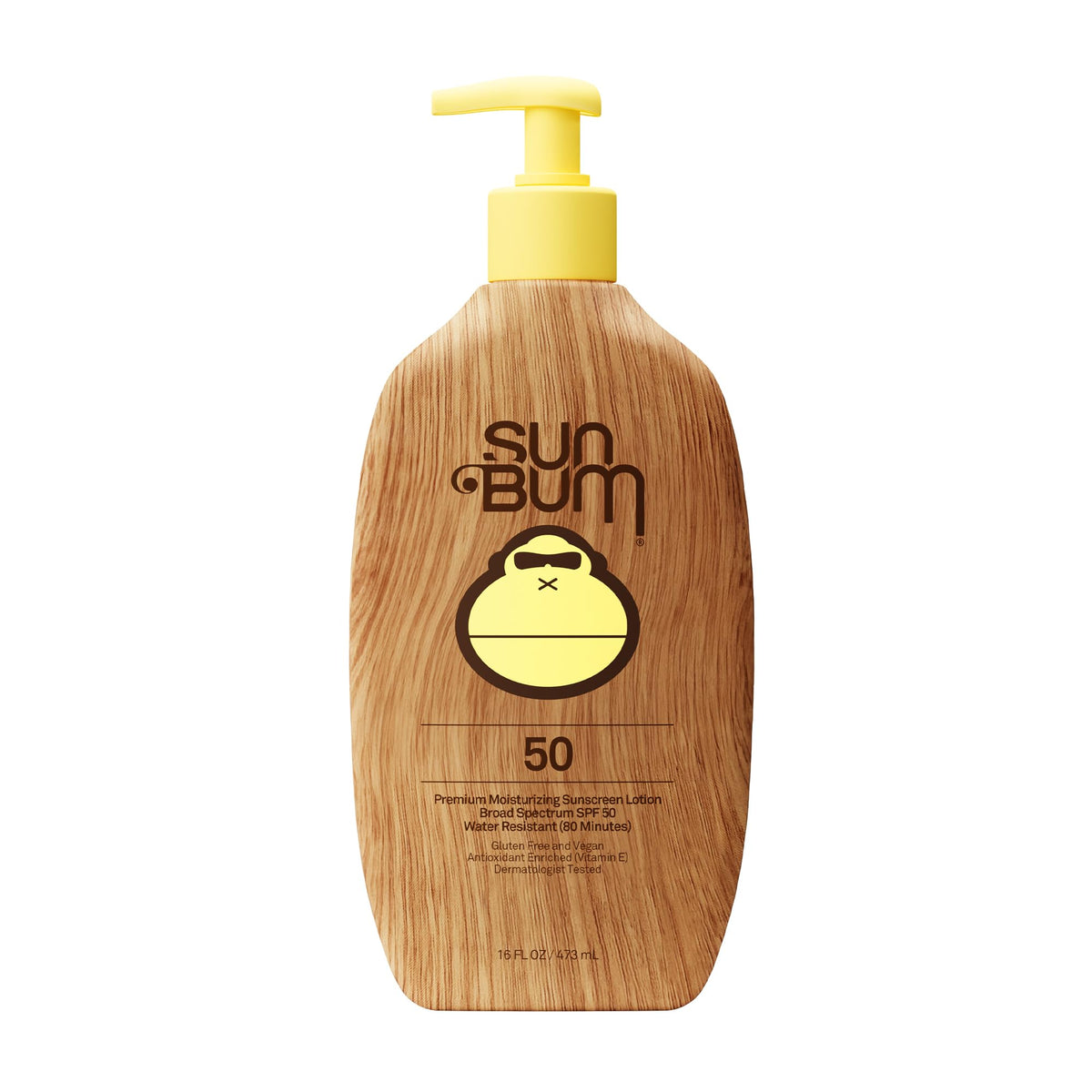 Sun Bum front packaging showing SPF 50 and moisturizing benefits