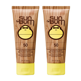 Sun Bum front packaging showing SPF 50 for easy identification and protection