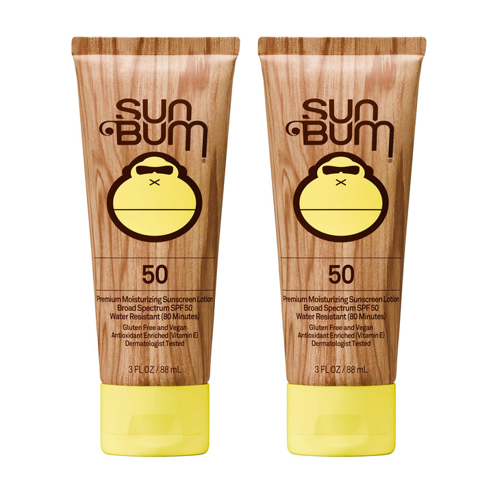 Sun Bum front packaging showing SPF 50 for easy identification and protection