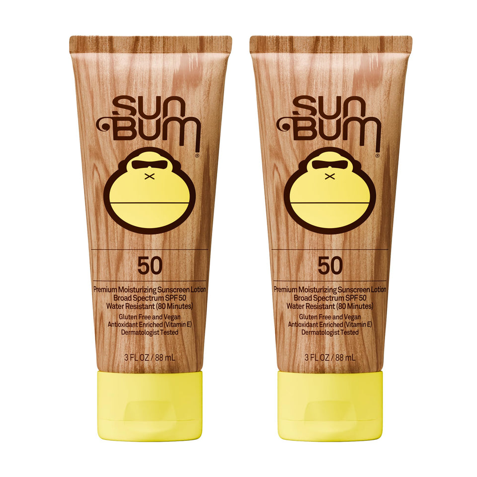 Sun Bum front packaging showing SPF 50 for easy identification and protection
