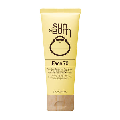 Sun Bum SPF 70 front bottle showing travel-size convenience and strong protection
