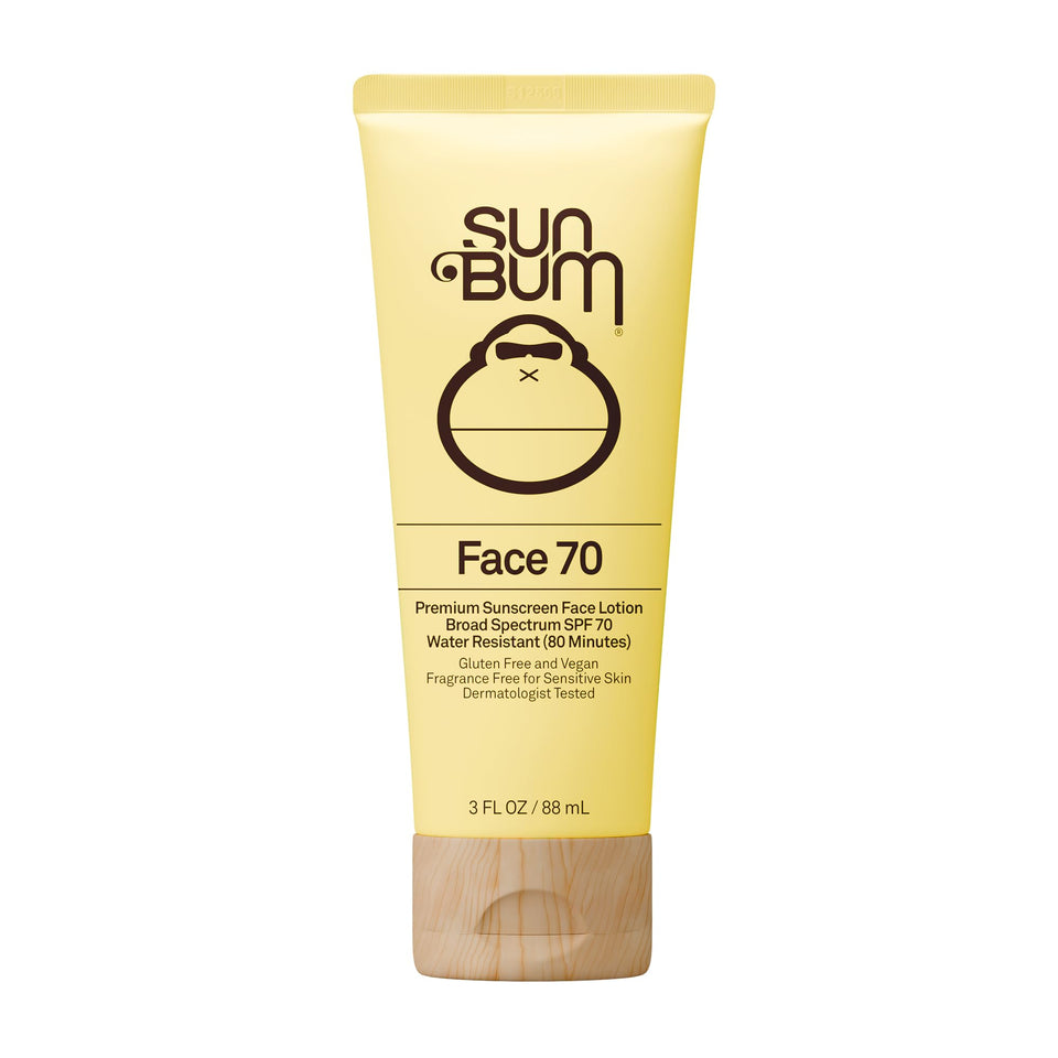 Sun Bum SPF 70 front bottle showing travel-size convenience and strong protection