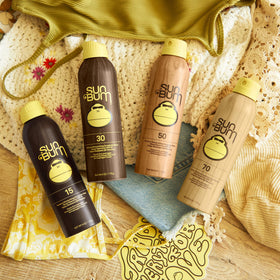 Sun Bum sunscreen being applied to skin for quick protection