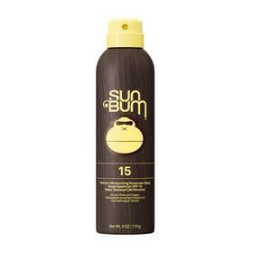 Sun Bum front packaging showing SPF 15 and product benefits
