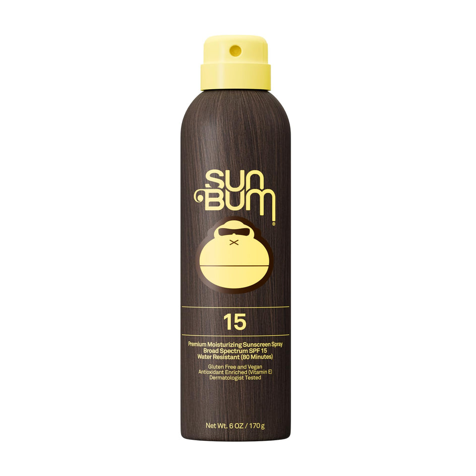 Sun Bum front packaging showing SPF 15 and product benefits