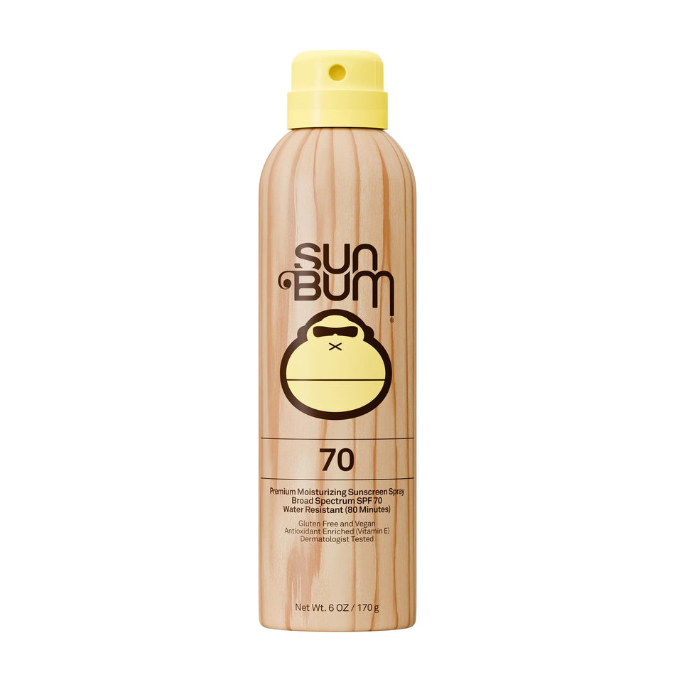 Sun Bum front packaging showing SPF 70 for high sun protection