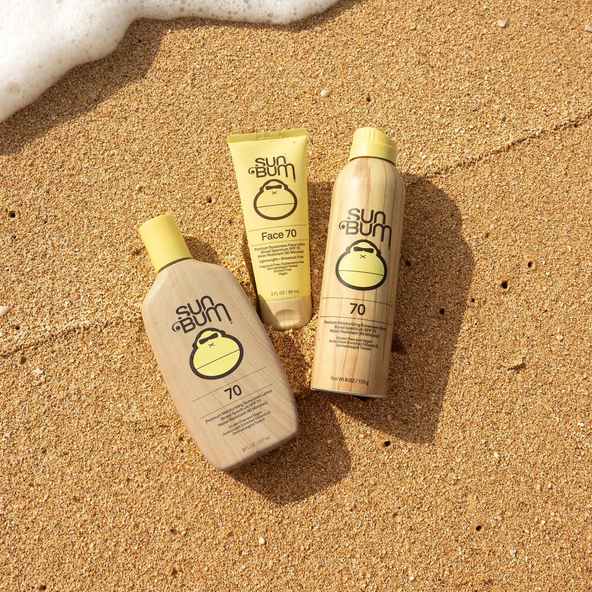 Sun Bum texture on skin detail demonstrating moisturizing vitamin E