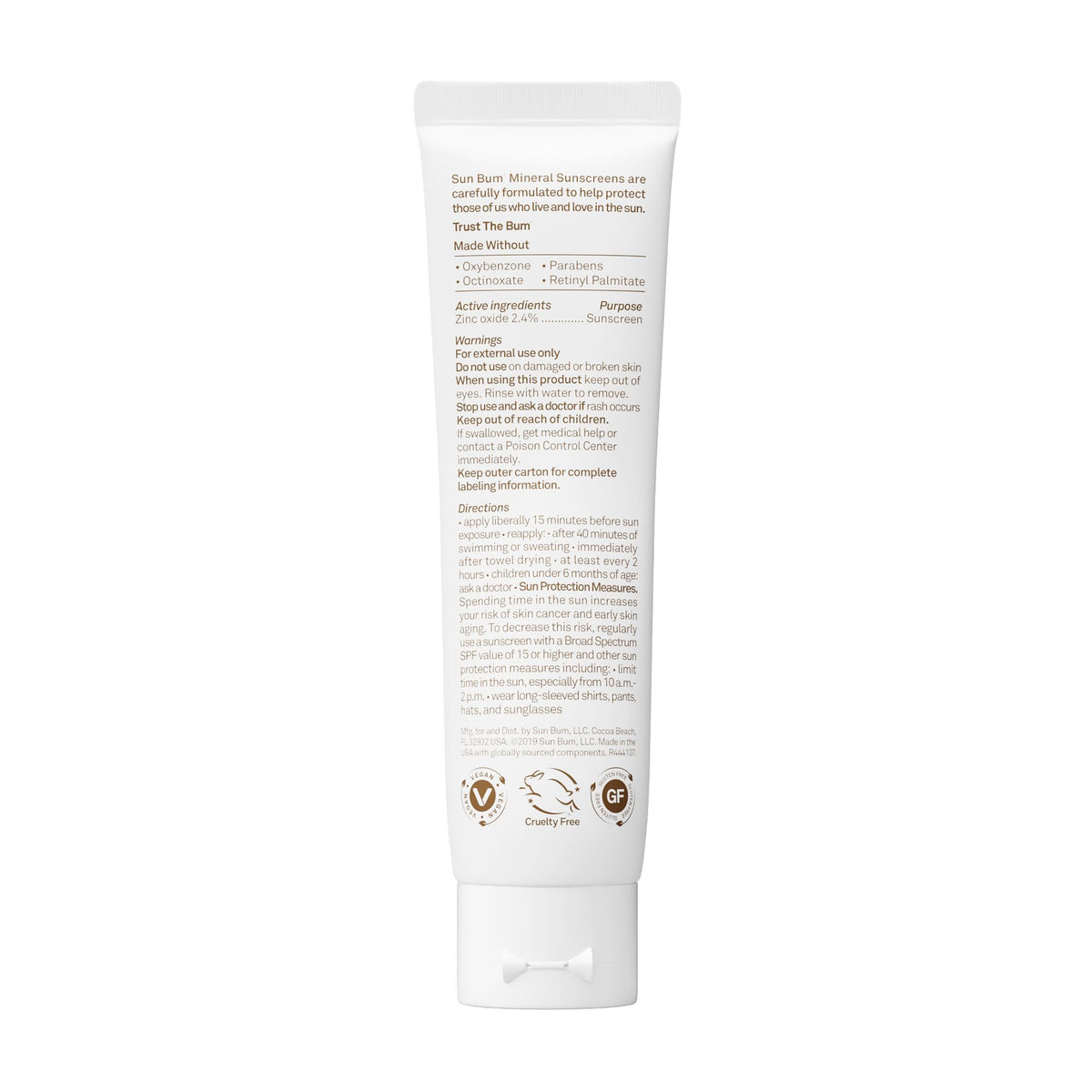 Sun Bum travel-size 1.7 oz next to everyday items showing portability advantage