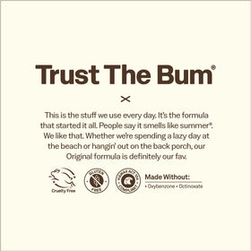 Sun Bum zinc oxide texture closeup demonstrating lightweight, moisturizing finish