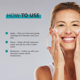 Sun Coast Sciences cream-to-foam texture on fingertips demonstrating gentle, hydrating lather