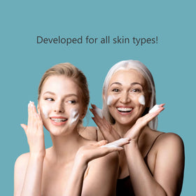 Sun Coast Sciences applied during morning routine demonstrating gentle cleansing and refreshed skin