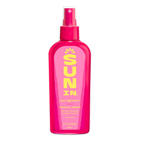 Sun In front packaging showing tropical breeze spray and benefits