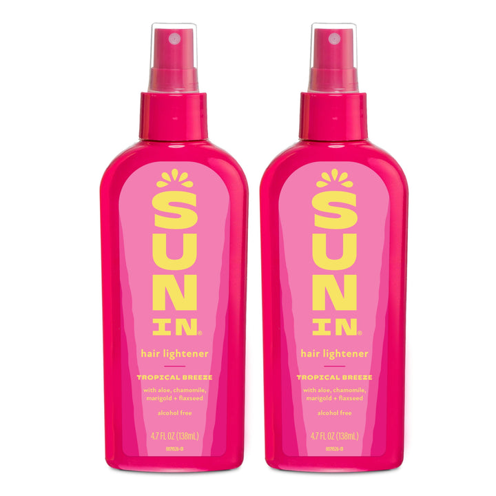 Sun In front packaging shows bottle and label with clear product benefit