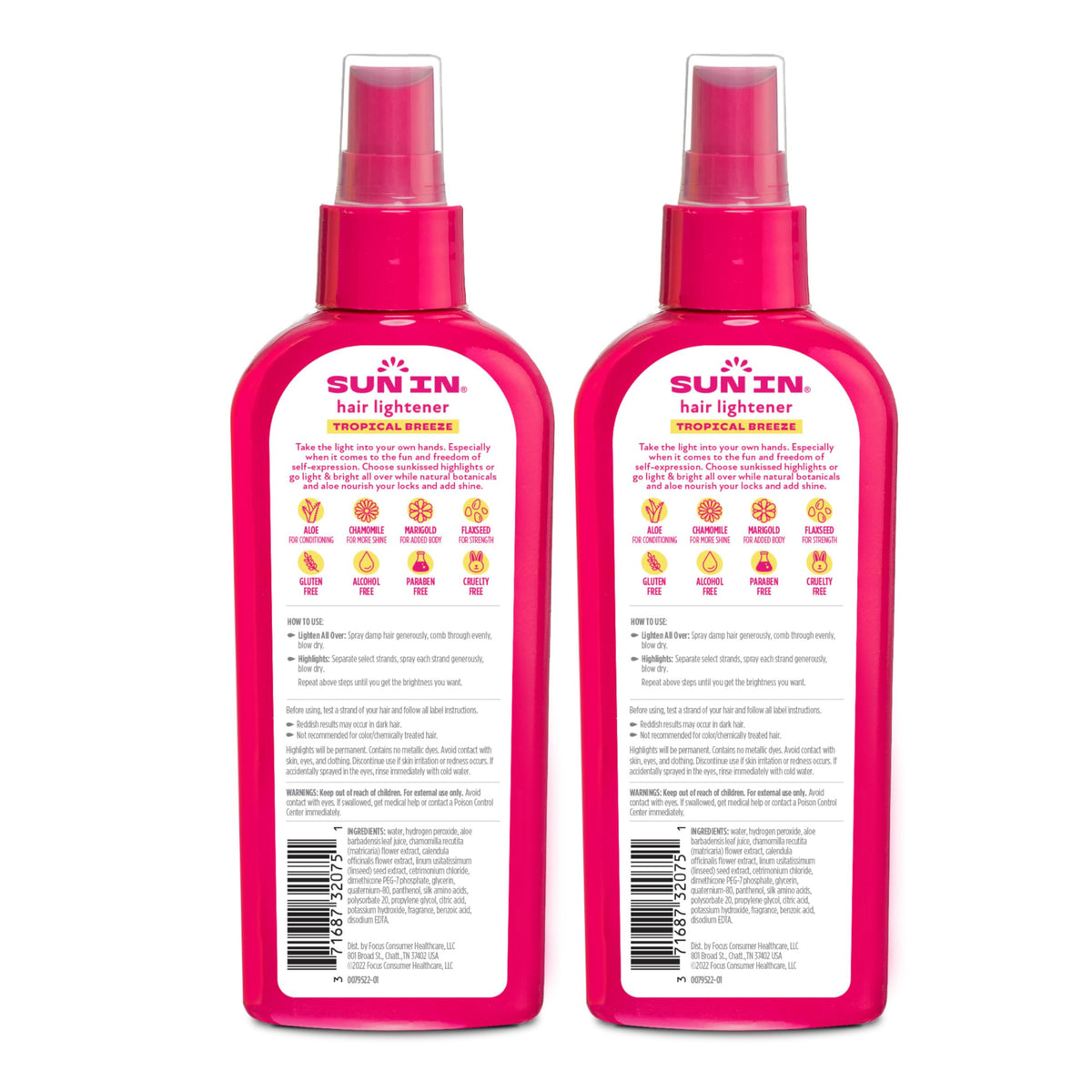Sun In product texture droplet on hand showing lightweight, non-greasy finish