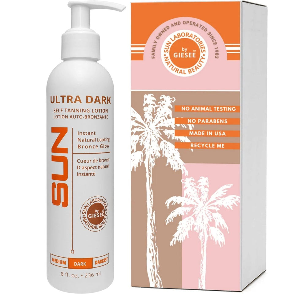 Sun Laboratories by Giesee front packaging shows product and quick benefit