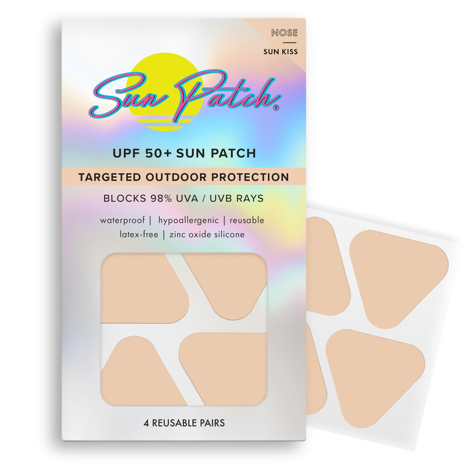 Sun Patch front packaging showing nude patches and benefits