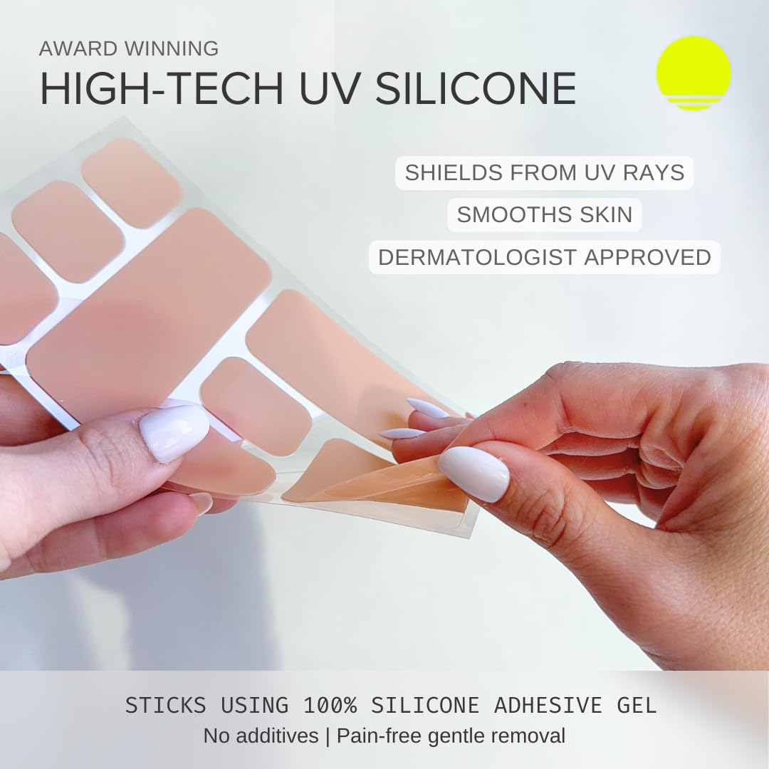 Sun Patch next to a hand showing size and scale ease of use