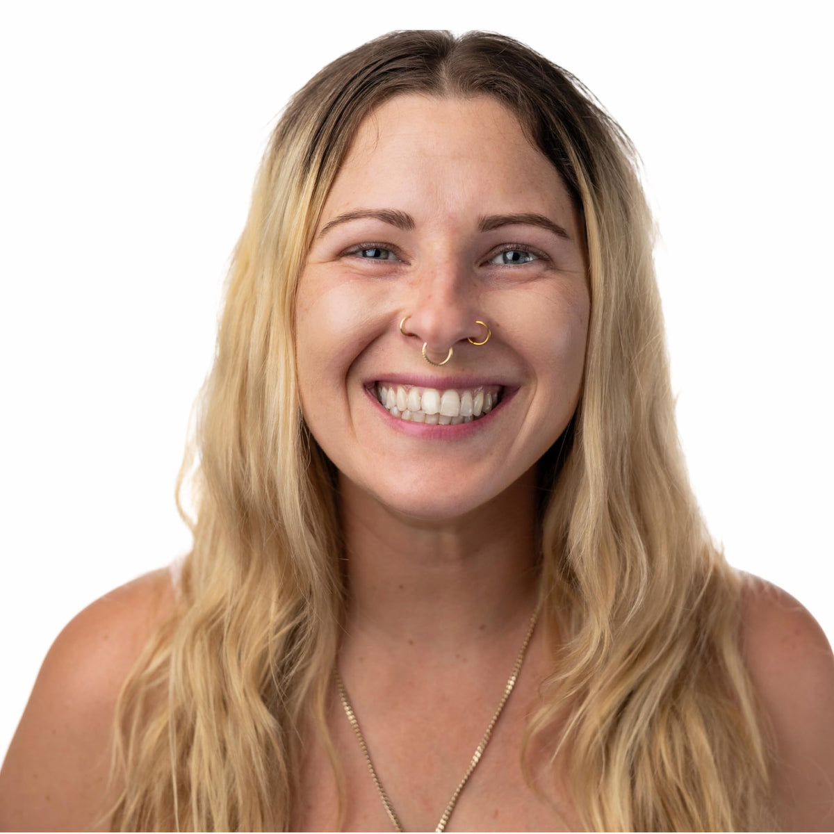 Sun Zapper applied to nose and cheek showing visible protection