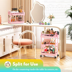 SUNALLY in bedroom lifestyle setup showcasing stylish pink storage and declutter benefit