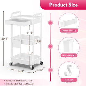 SUNALLY close-up of top drawer cup and hooks for organized small items