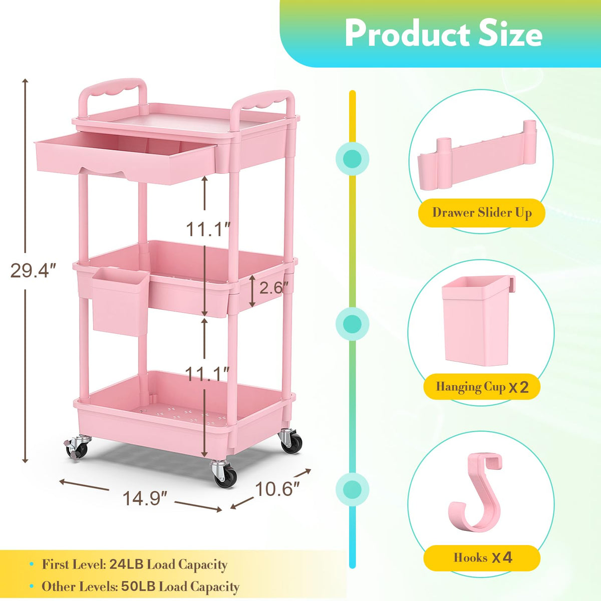 SUNALLY top shelf with perfumes and small bottles for easy-access display benefit