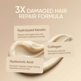 SUNATORIA before and after split ends showing improved strand health