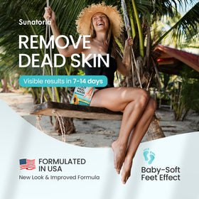 SUNATORIA close-up of leak-proof peel booties for easy use