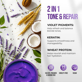 SUNATORIA applied to blonde hair in shower for easy toning benefit