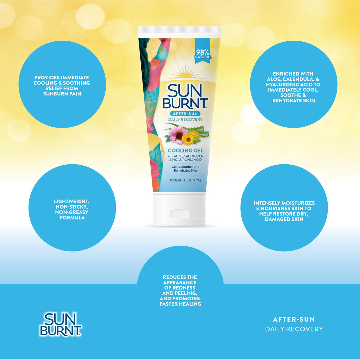 Sunburnt used on face in routine to restore moisture and comfort