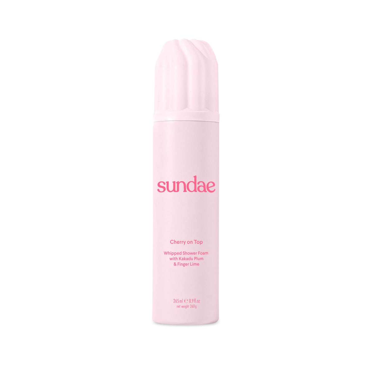 sundae front bottle showing Cherry on Top scent and easy-pump design