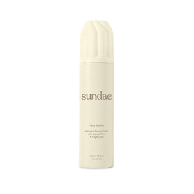 sundae front bottle showing very vanilla label and scent benefit